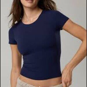 OFFLINE By Aerie Real Me XTRA T-Shirt – Navy Blue (Size M)